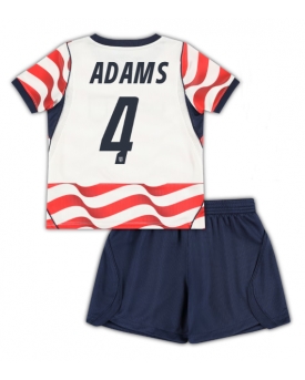 Billige Fotballdrakt Forente stater Tyler Adams #4 Replika Hjemmedraktsett Barn VM 2026 Kortermet (med bukser)